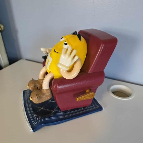 Vintage M&M Dispenser Yellow Peanut in Lounge Chair - Picture 2 of 5